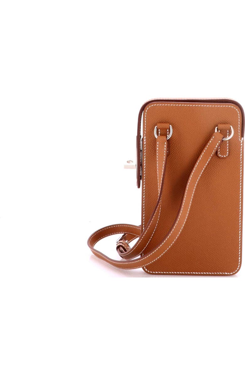 Pre-Owned Hermes Hac a Box Phone Case Epsom, Alternate, color, Gold