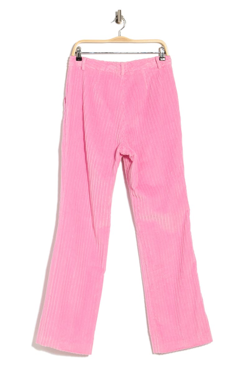 Corduroy Straight Leg Trousers, Alternate, color, PEONY
