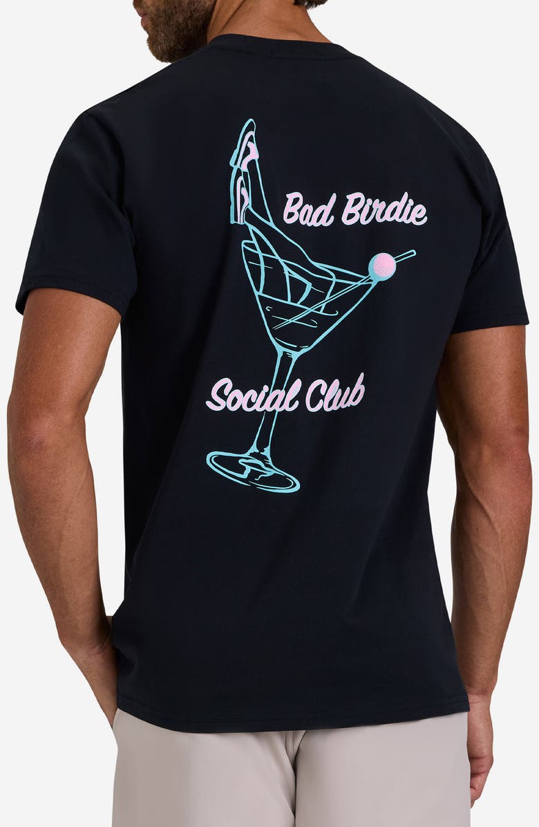 Bad Birdie Social Club Cotton Graphic T-shirt, Alternate, color, Black