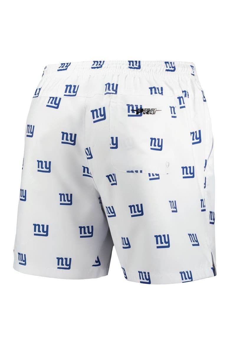 Men's Pro Standard  White New York Giants Allover Print Mini Logo Shorts, Alternate, color, White