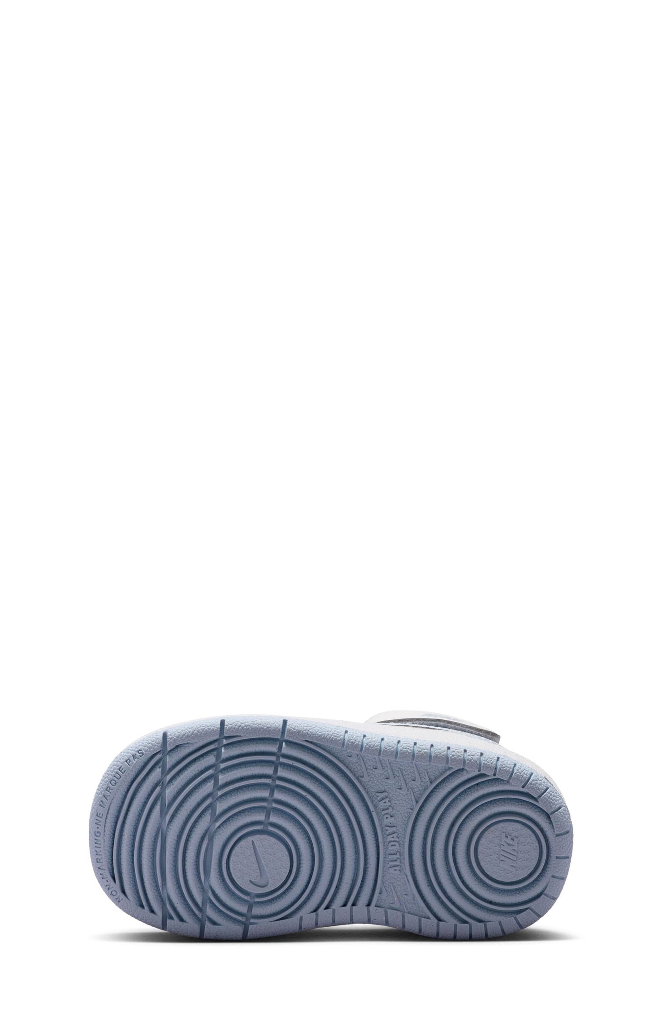 Nike Kids' Court Borough Mid 2 Sneaker, Alternate, color, Platinum/ Ghost/ White