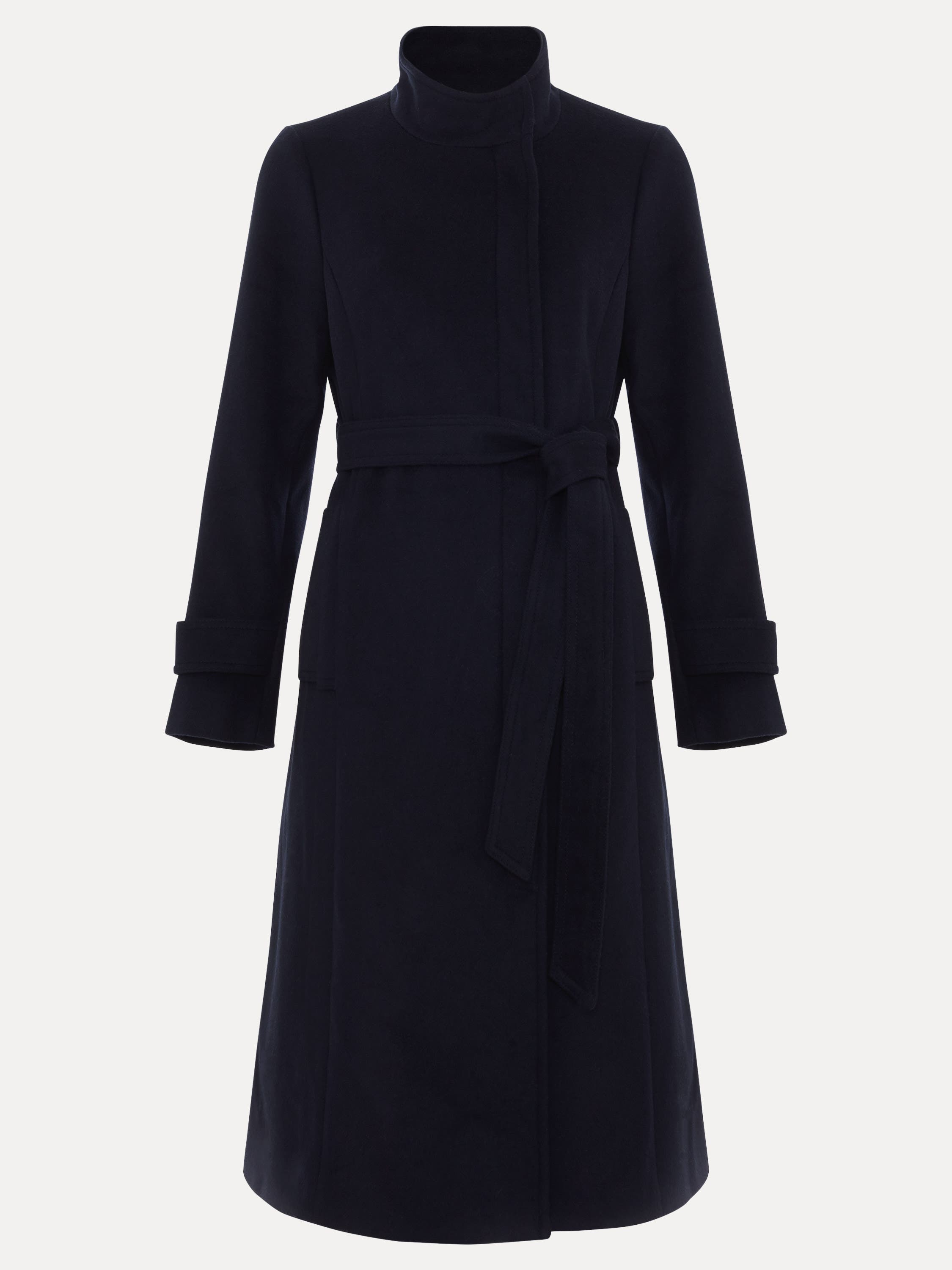Belted Funnel Collar Coat - image 2