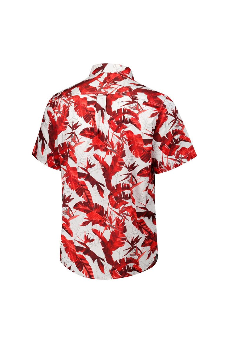 Men's Tommy Bahama Red Kansas City Chiefs Sunnyvale Blooms Camp Button-Up Shirt, Alternate, color, Red