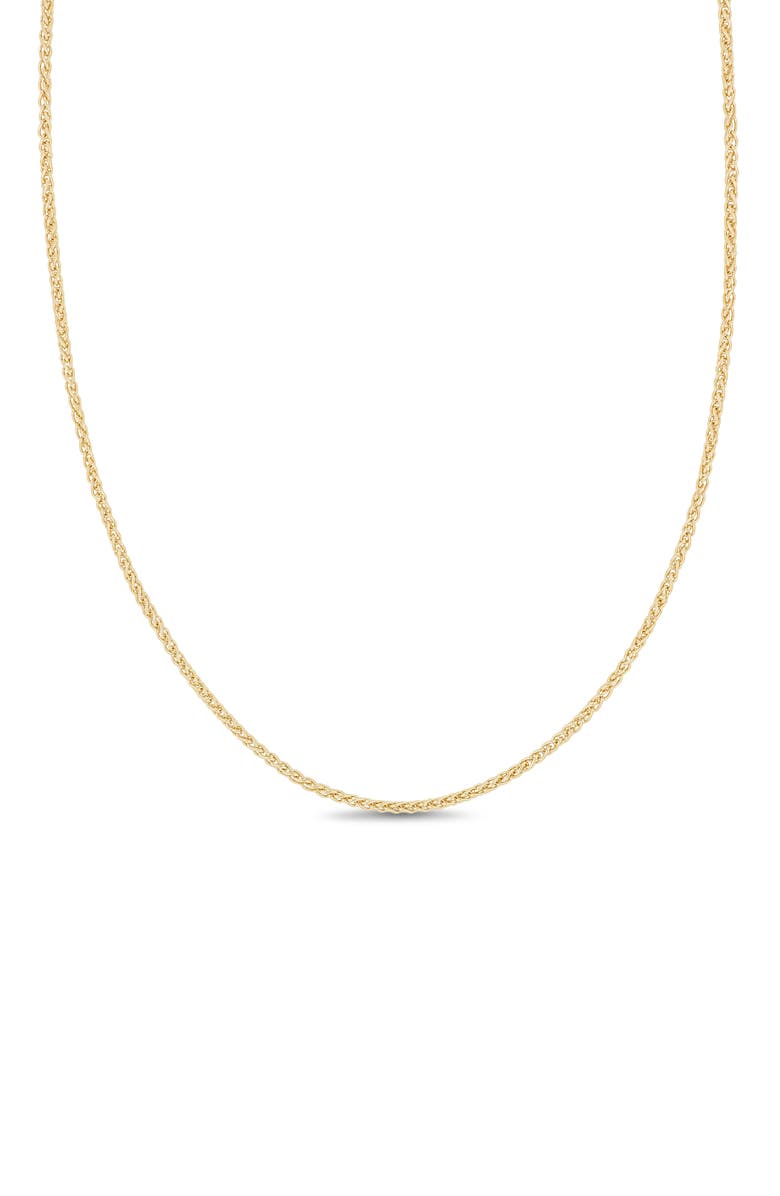 Bony Levy 14K Gold Wheat Chain Necklace, Main, color, 14Ky