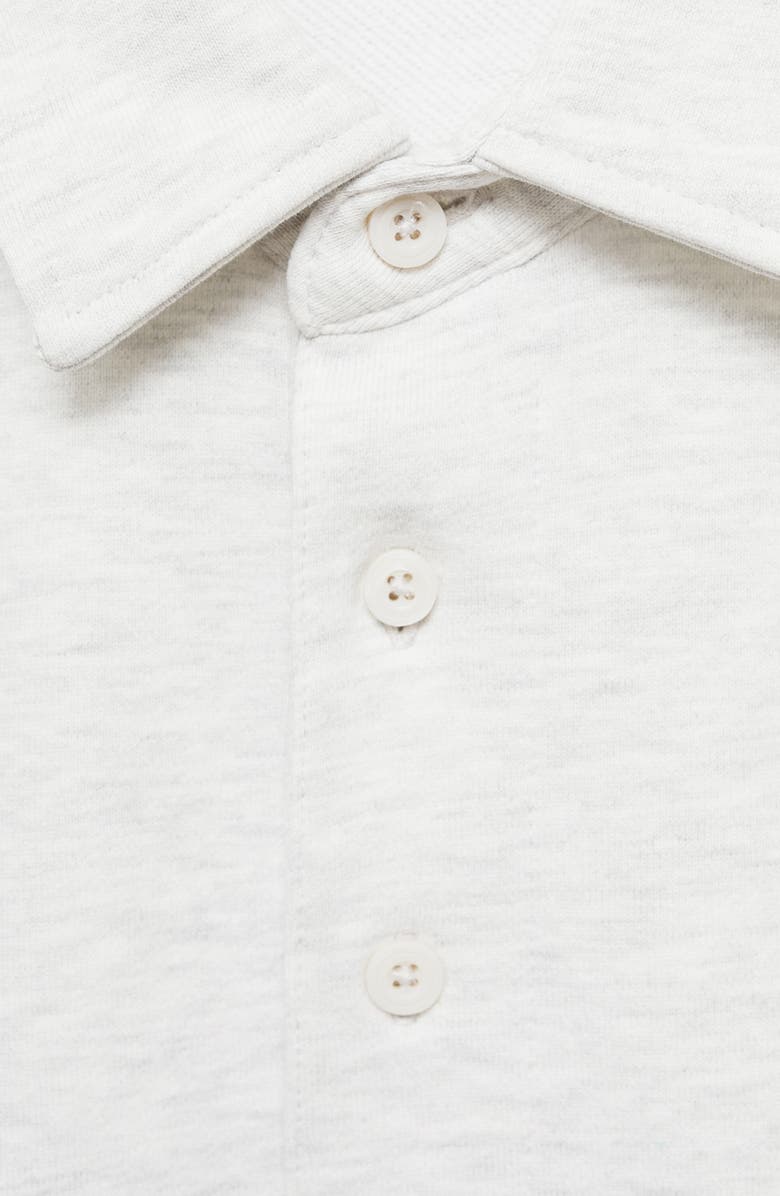 MANGO Cotton Polo Sweatshirt, Alternate, color, 