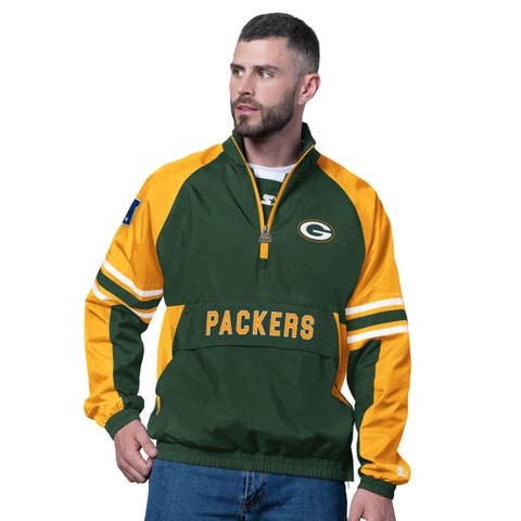 Men
s Starter Green Green Bay Packers Prospect Half-Zip Pullover