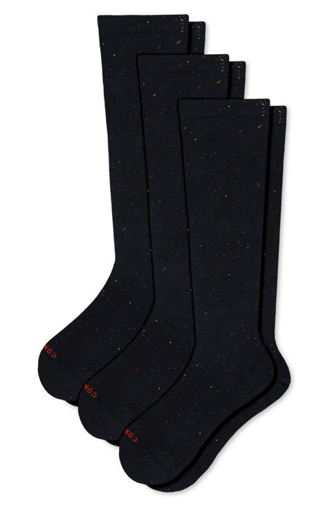 3-Pack Recycled Cotton Blend Knee Highs