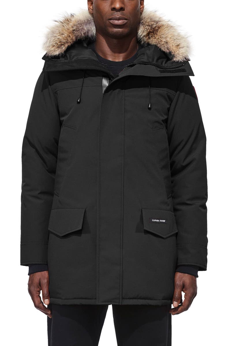 Canada Goose Langford Slim Fit Down Parka with Genuine Coyote Fur Trim, Main, color, 