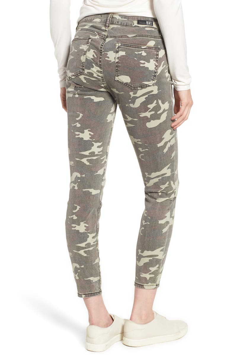 KUT from the Kloth Connie Ankle Skinny Camo Jeans, Alternate, color, 