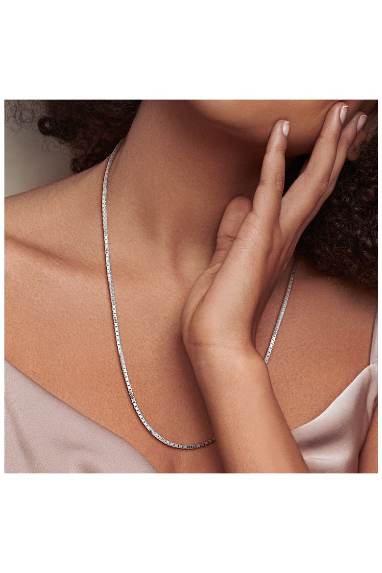 Box Link Chain Necklace, 1.90mm, Alternate, color, SILVER