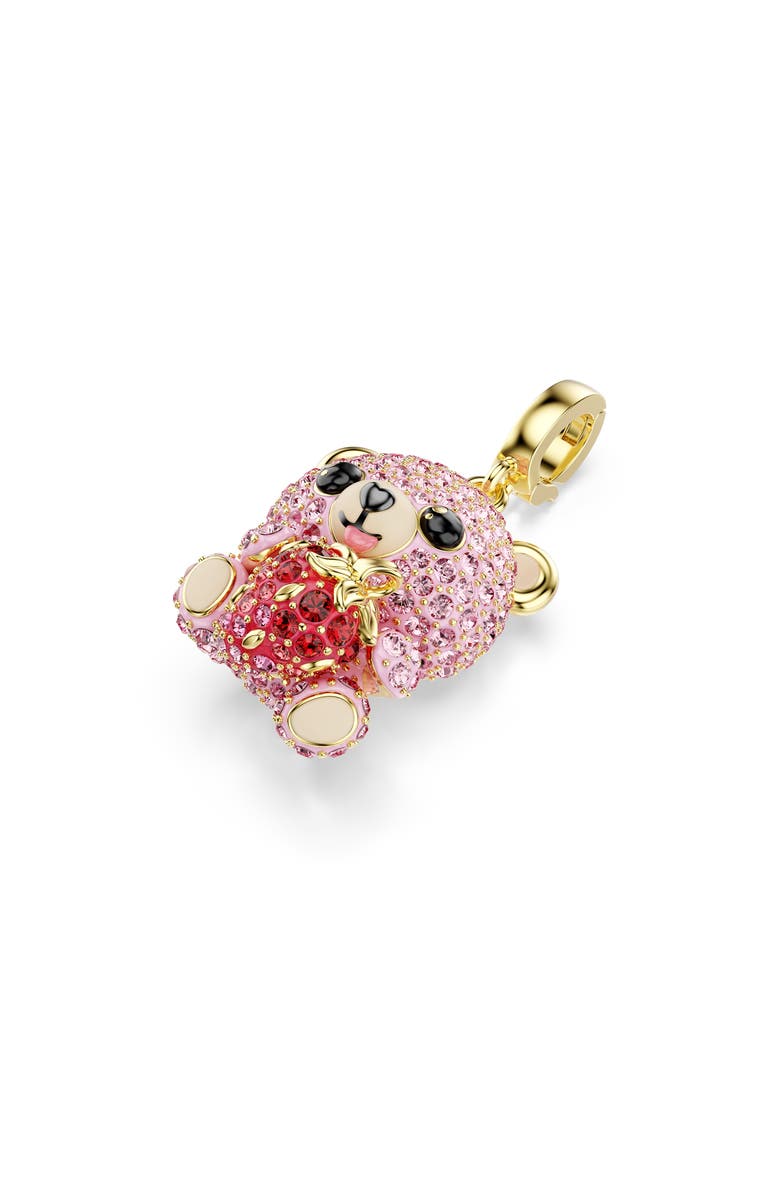 Swarovski Idyllia Charm, Alternate, color, Gold/ Pink