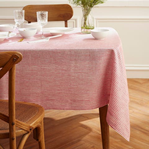 Linen Tablecloth - Narrow Stripe