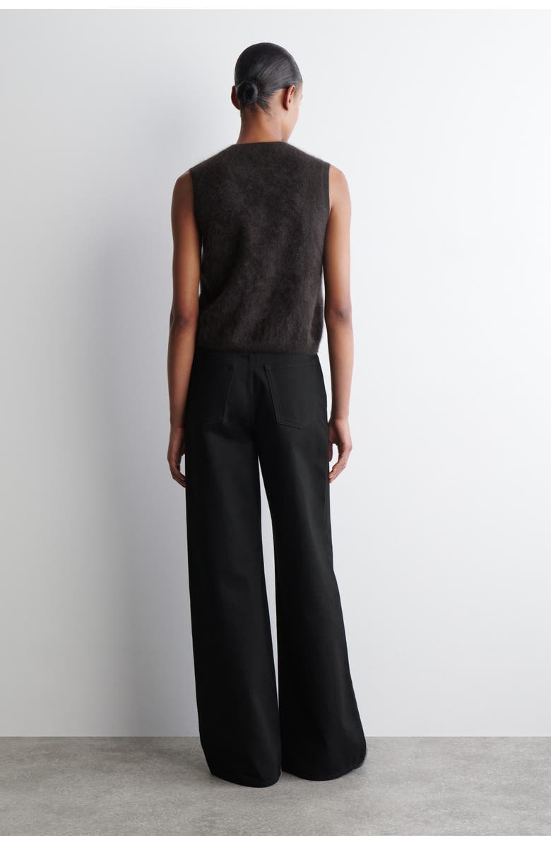 COS Dial Wide-Leg Jeans, Alternate, color, Black
