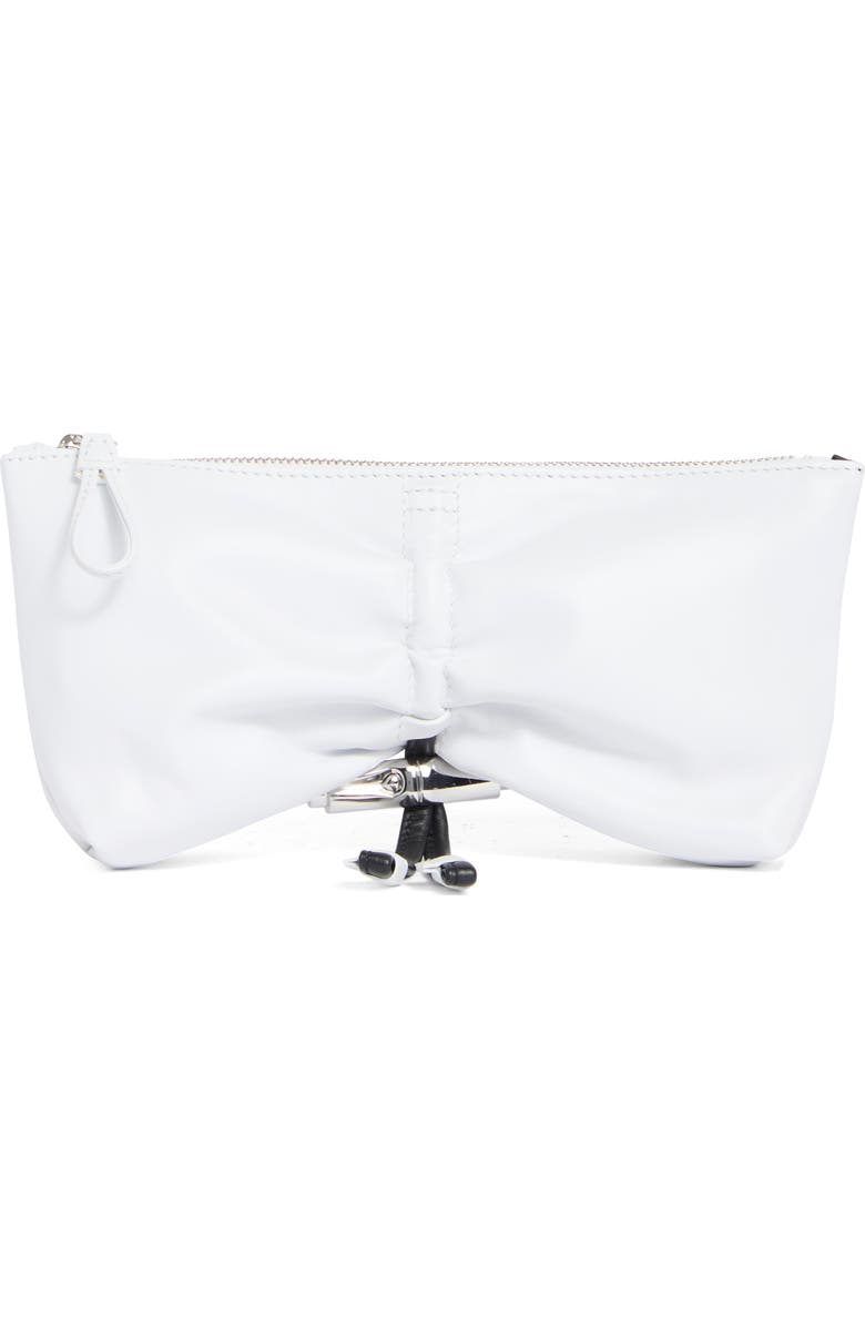 Longchamp Le Roseau Small Clutch, Main, color, White