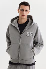H&M Oversized Fit Boxy Zip-through Hoodie