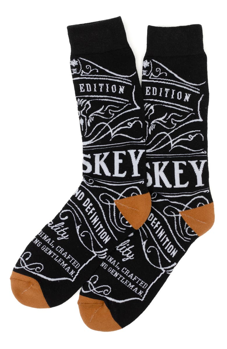 Cufflinks, Inc. Whiskey Original Crew Socks, Alternate, color,