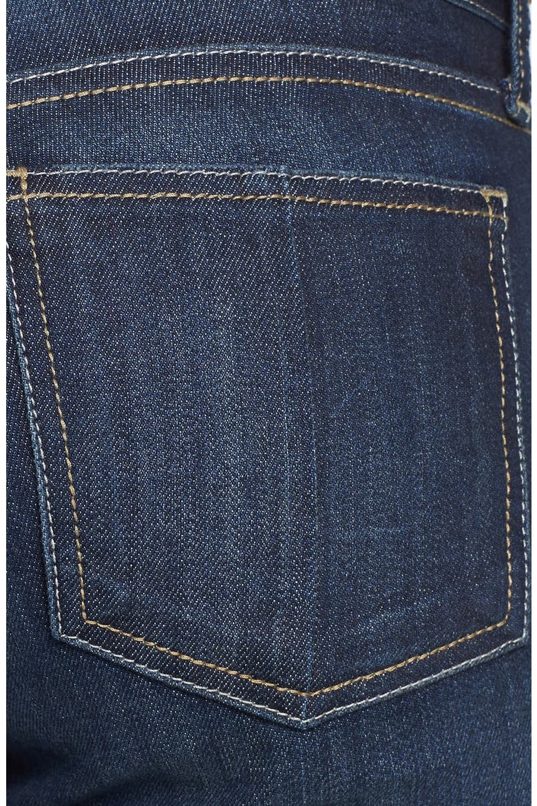 Roll-Up Denim Bermuda Shorts, Alternate, color, WISE