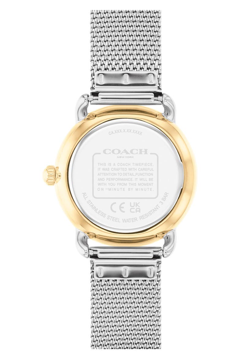 Elliot Mesh Strap Watch & Bracelet Set, 36mm, Alternate, color, SILVER