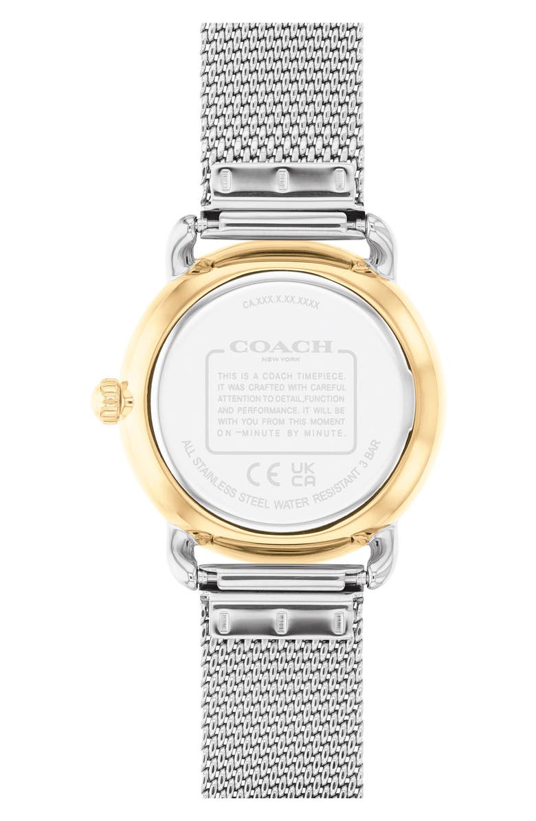 COACH Elliot Mesh Strap Watch & Bracelet Set, 36mm, Alternate, color, Silver