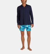 Vilebrequin Men's Linen Solid Shirt