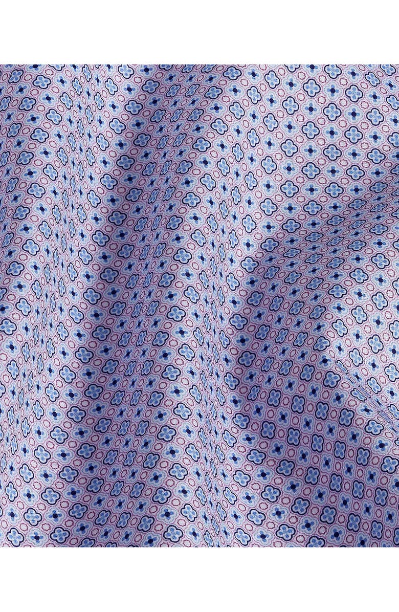 David Donahue Micro Geometric Print Sport Shirt, Alternate, color, 