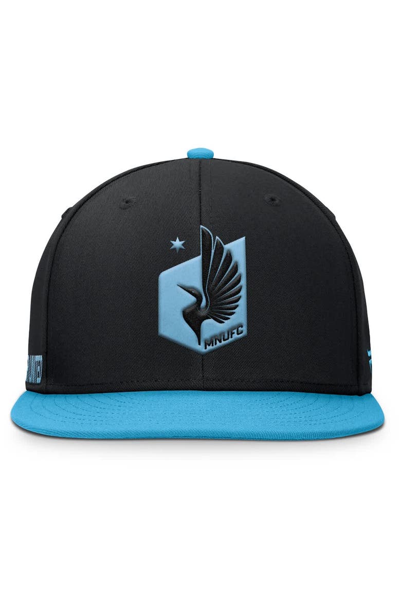 FANATICS Men's Fanatics Black Minnesota United FC Sitter Snapback Hat, Alternate, color, 