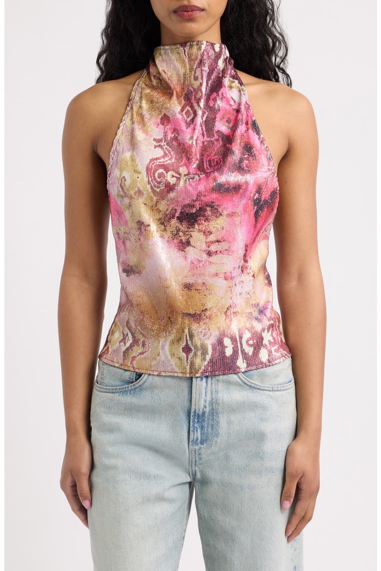 Zene Sequin Top, Main, color, PINK