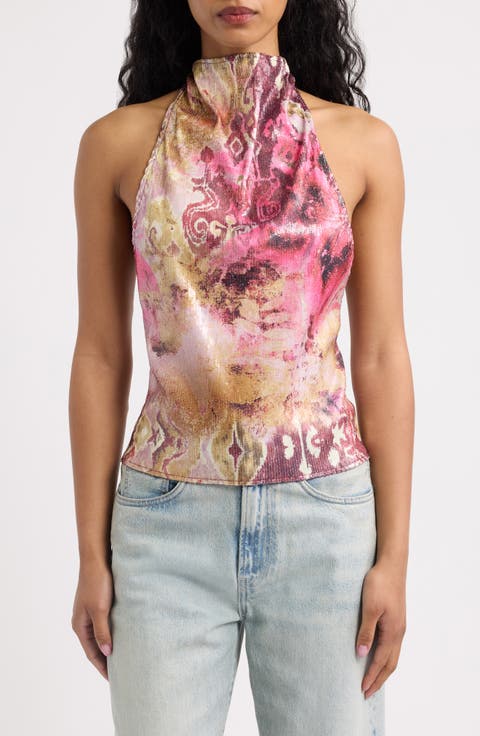 Zene Sequin Top