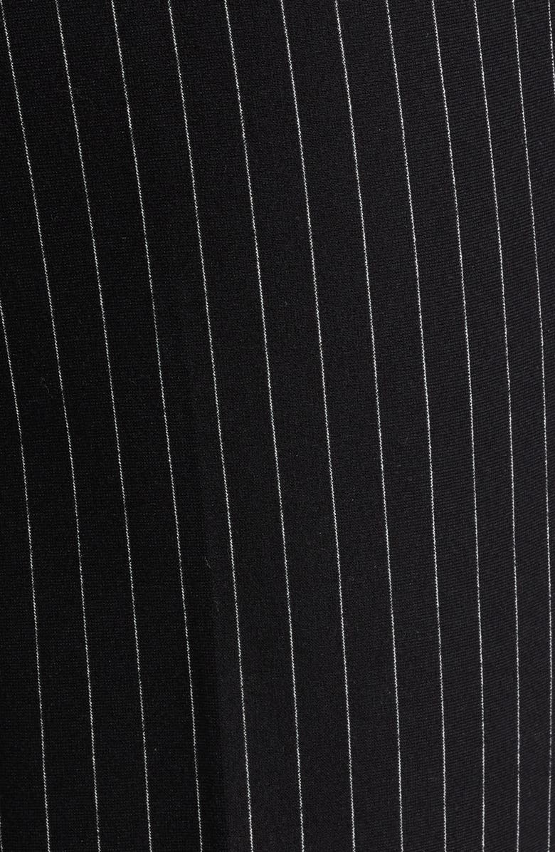 Anne Klein Pull-On Wide Leg Trousers, Alternate, color, Anne Black/ White Dove