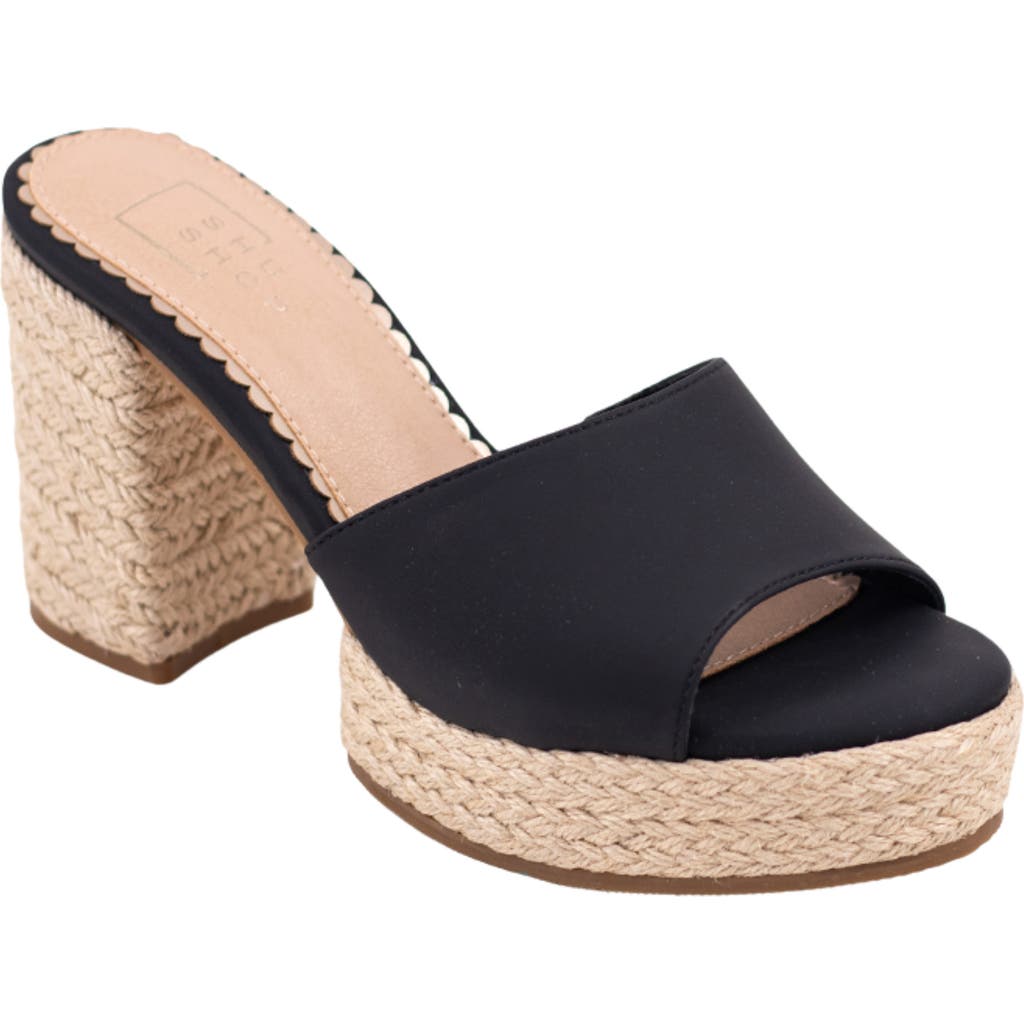 Shushop Elvira Platform Slide Sandal