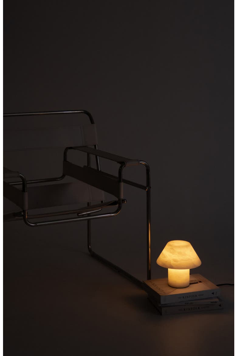 Alora 7" LED Alabaster White Natural Stone Desk Lamp, Alternate, color, White Alabaster