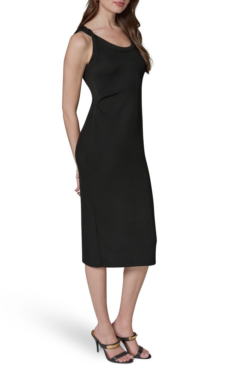 DONNA KARAN WEEKEND Sleeveless Body-Con Midi Dress, Alternate, color, Black