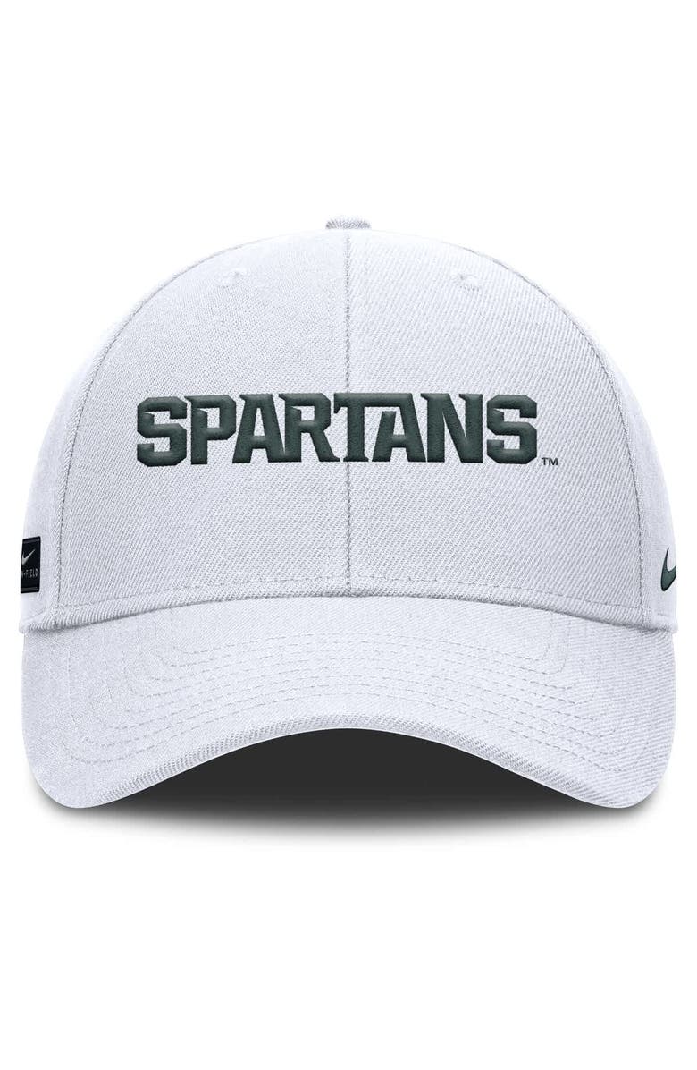 Nike Men's Nike White Michigan State Spartans 2025 On-Field Rise Performance Adjustable Hat, Alternate, color, White