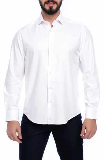 VELLAPAIS Barton Slim Fit Cotton Dress Shirt