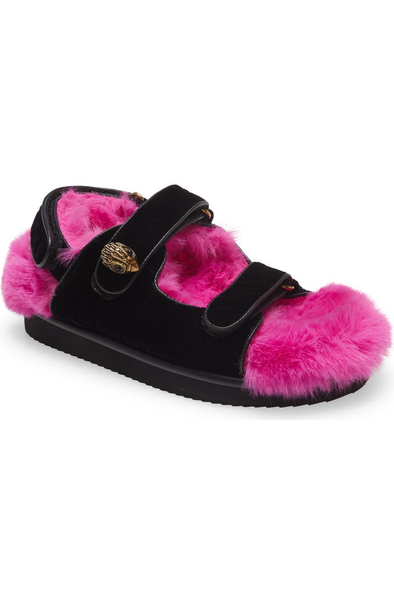 Kurt Geiger London Orson Faux Fur Slide Sandal, Main, color,