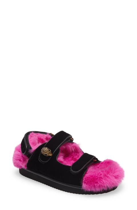 Orson Faux Fur Slide Sandal (Women)