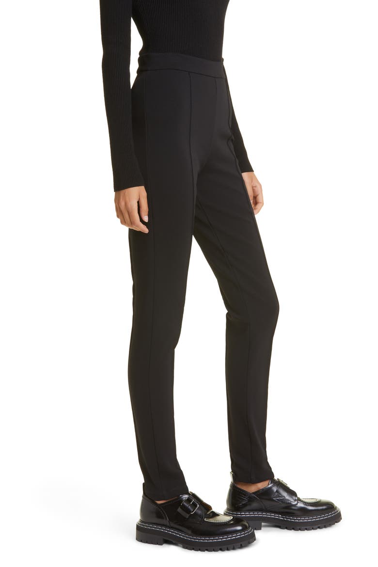 Torino Jersey Ankle Pants, Alternate, color, BLACK