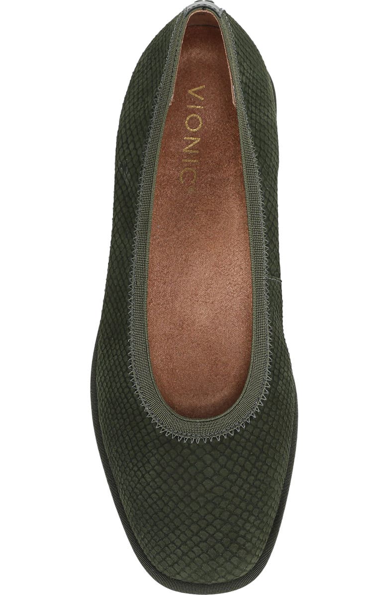Vionic Caroll 2.0 Flat, Alternate, color, Olive Moss Leather