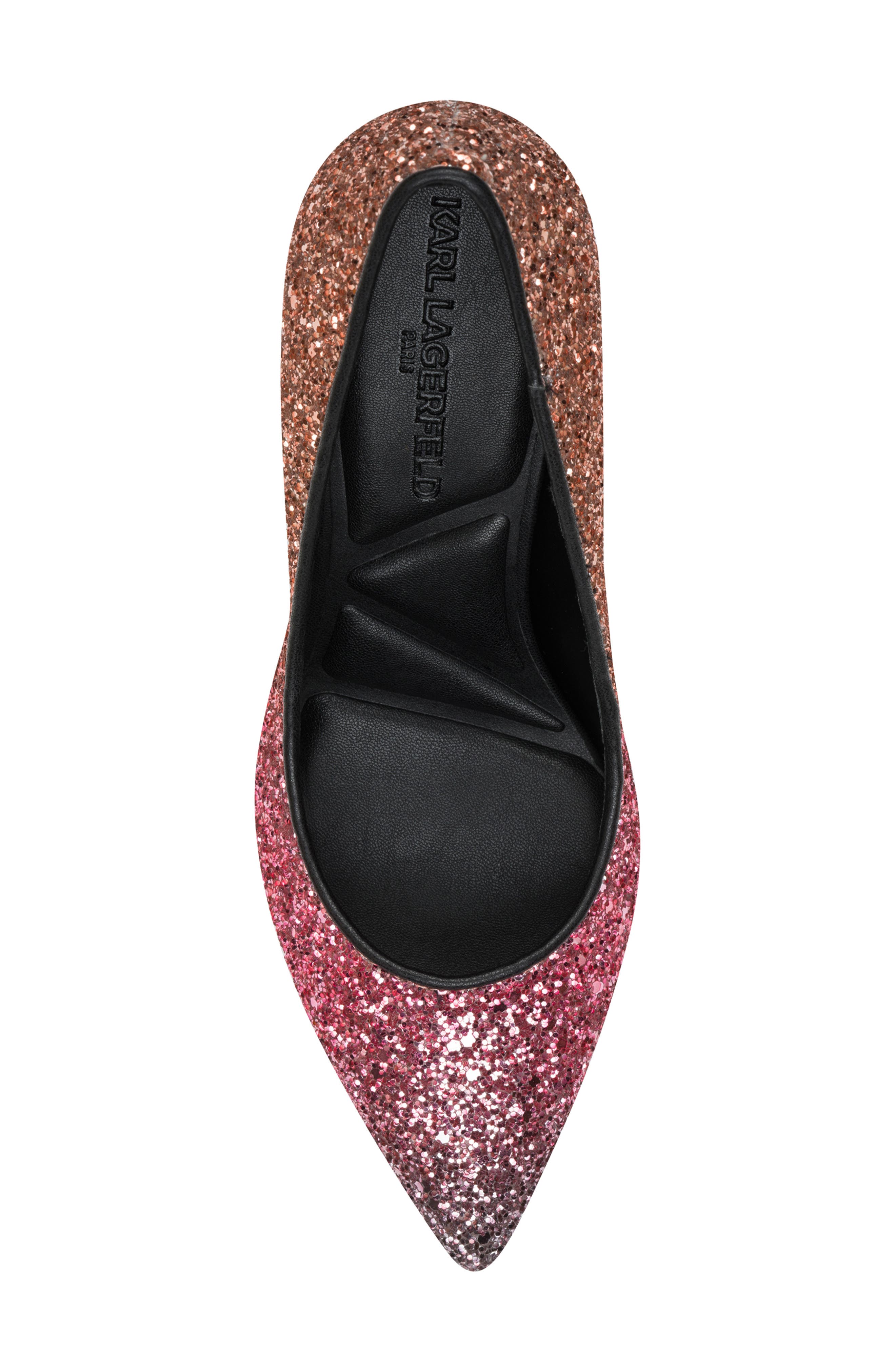 Royale Ombré Glitter Pump, Alternate, color, WINE MULTI