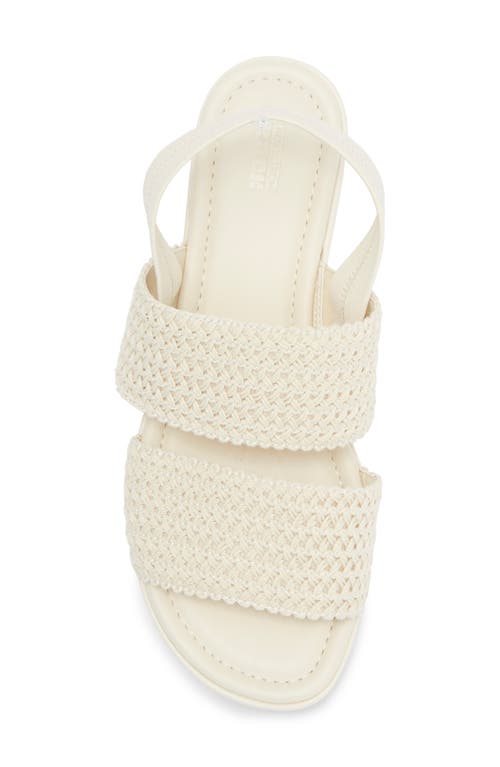 Nordstrom Rack Cassie Platform Wedge Slingback Sandal In Ivory Vanilla