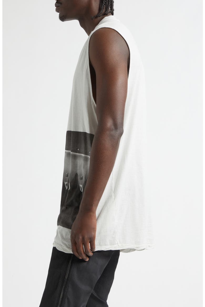 Jumbo Graphic Cotton Muscle Tee, Alternate, color, MILK WASH/ BLACK