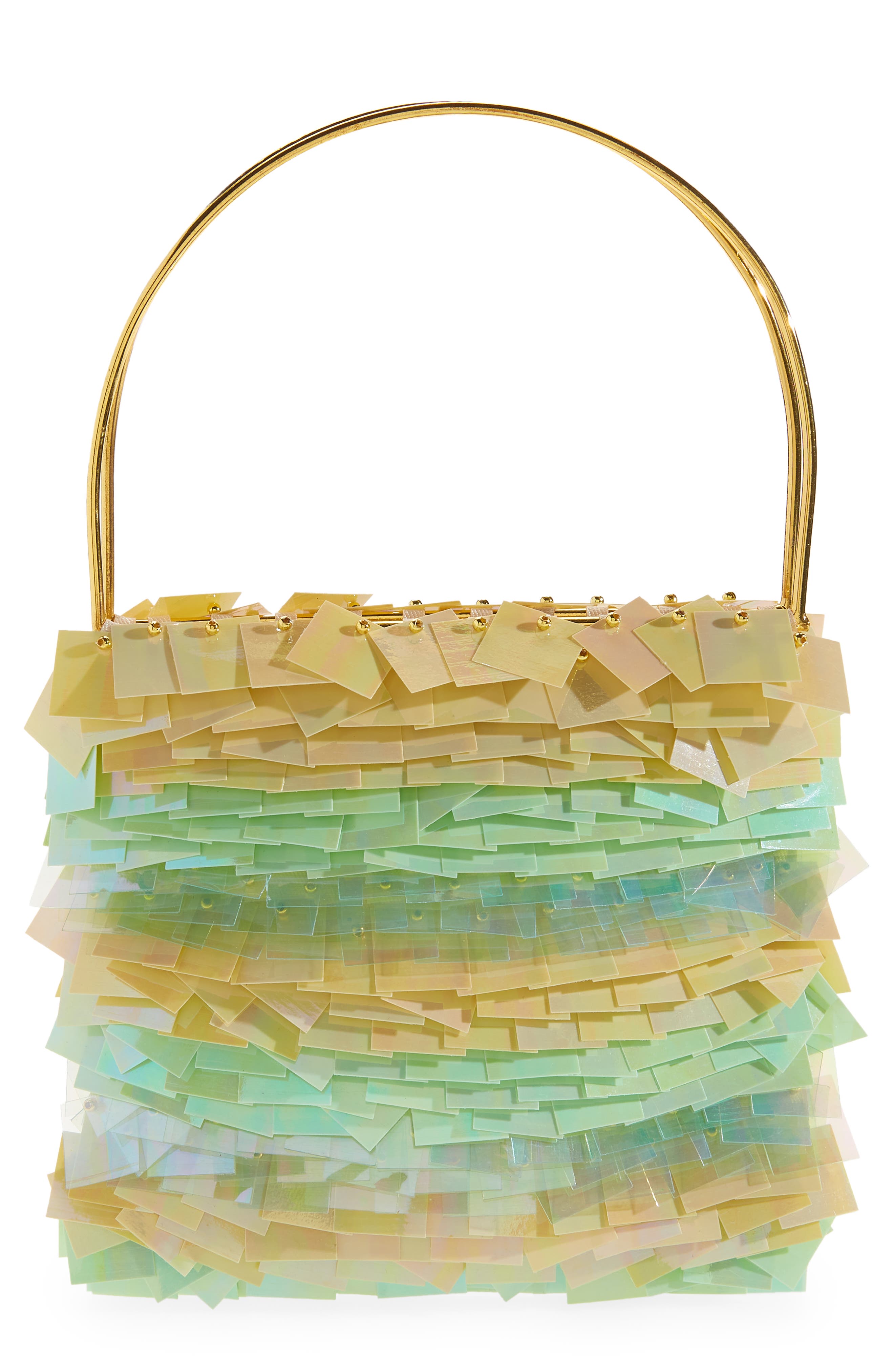 VANINA Le Tutu Sequin Top Handle Bag, Main, color, 