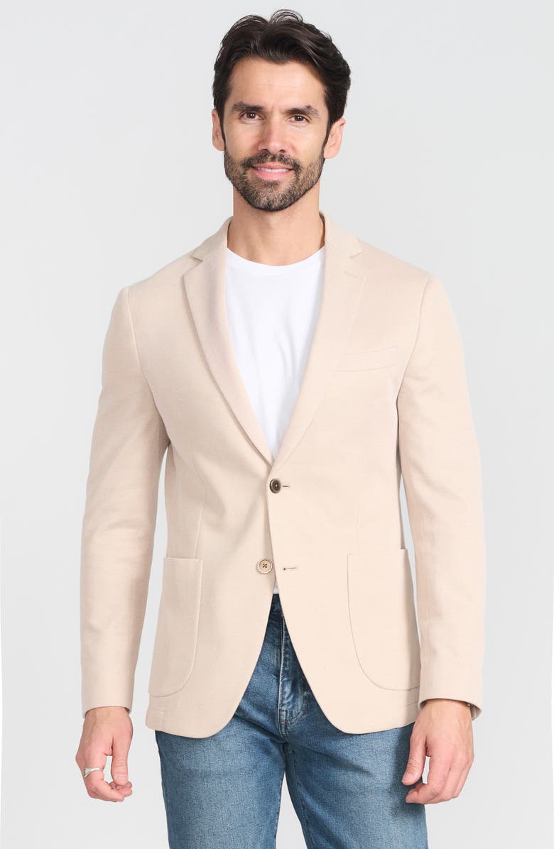SAVILE ROW CO Textured Knit Sport Coat, Alternate, color, Tan