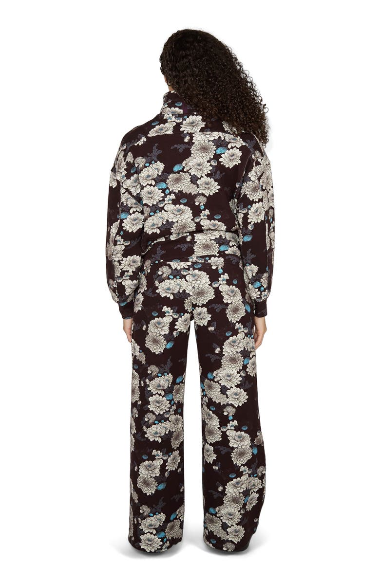 Lords of Harlech June Brushed Knit Crop Jacket, Alternate, color, Serious Floral Black