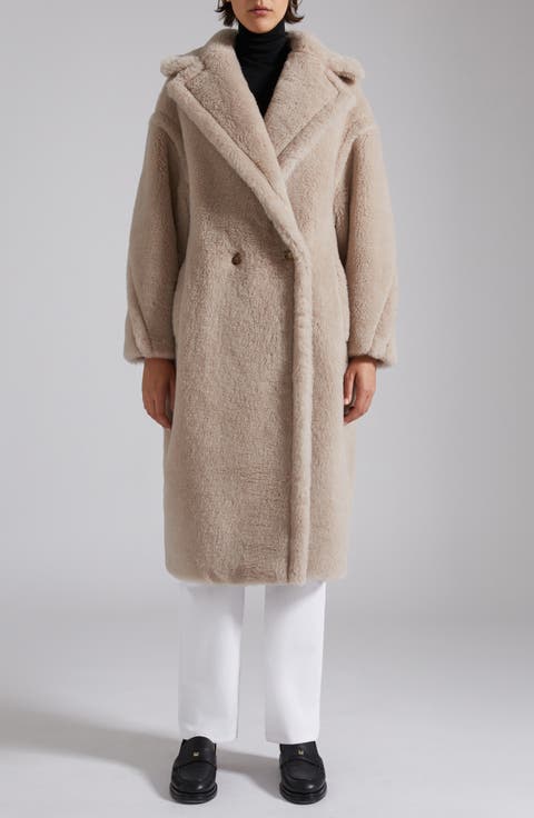 Tedgirl Oversize Double Breasted Alpaca Blend Coat