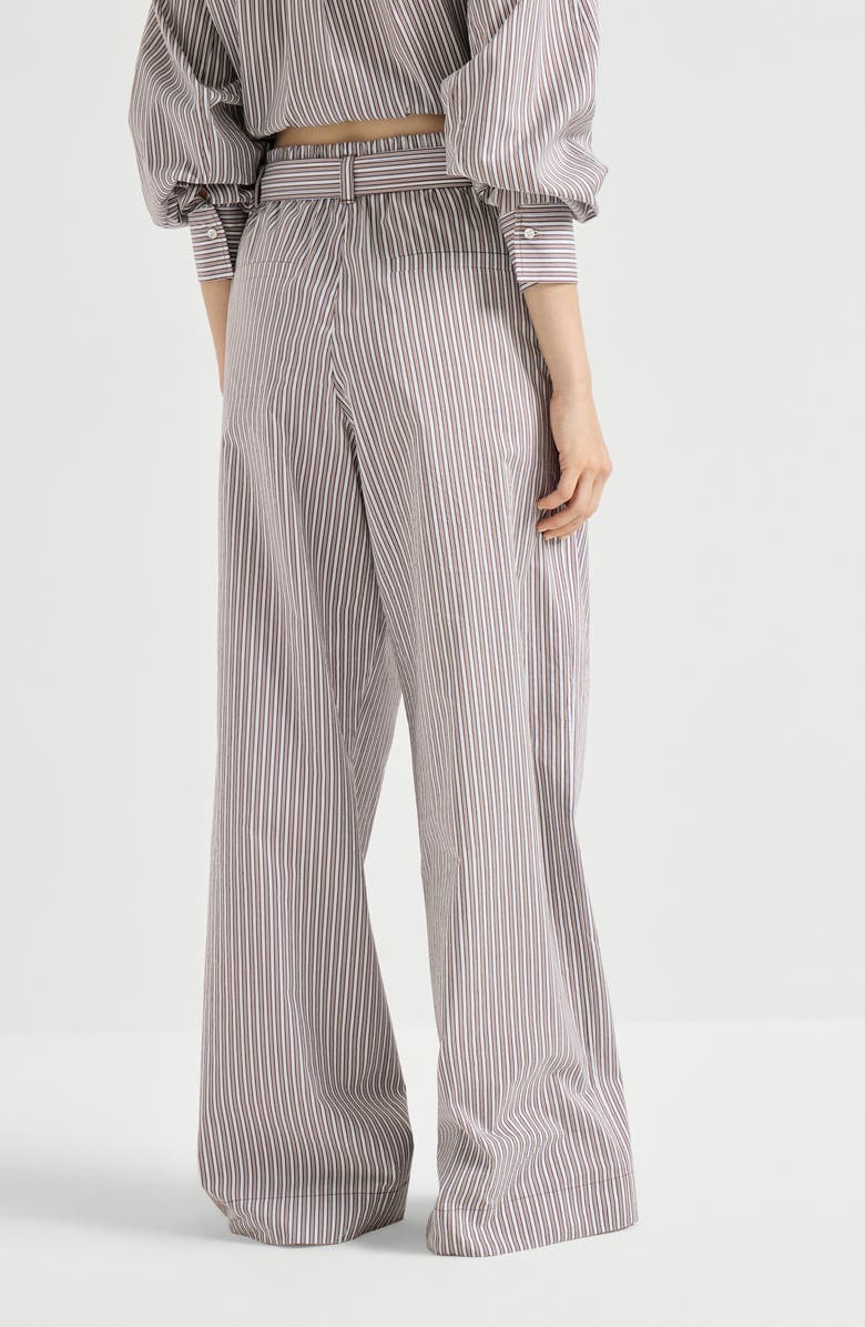 Brunello Cucinelli Loose Track trousers, Alternate, color, Bordeaux