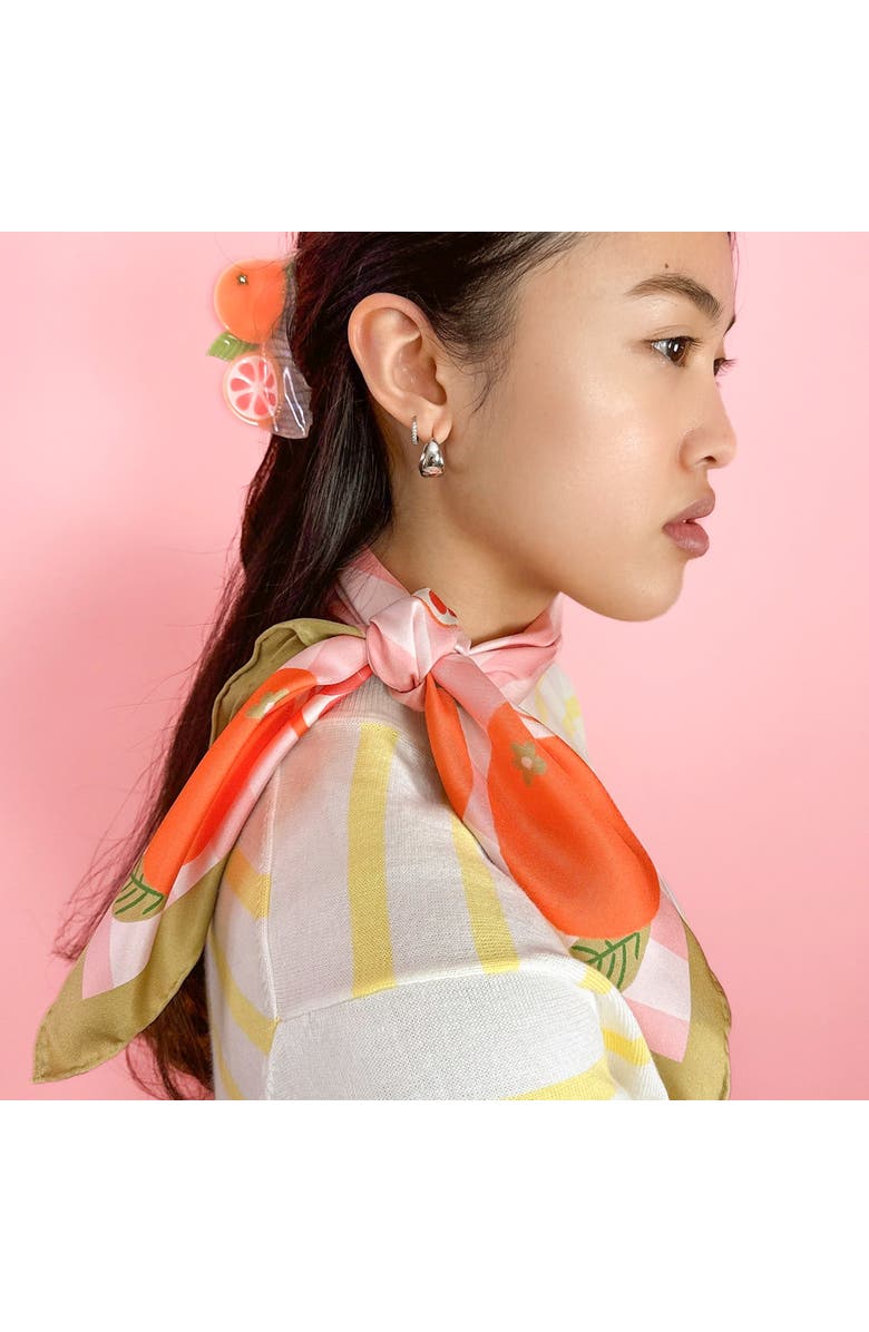 Centinelle California Pomelo Cotton Silk Bandana, Alternate, color, 