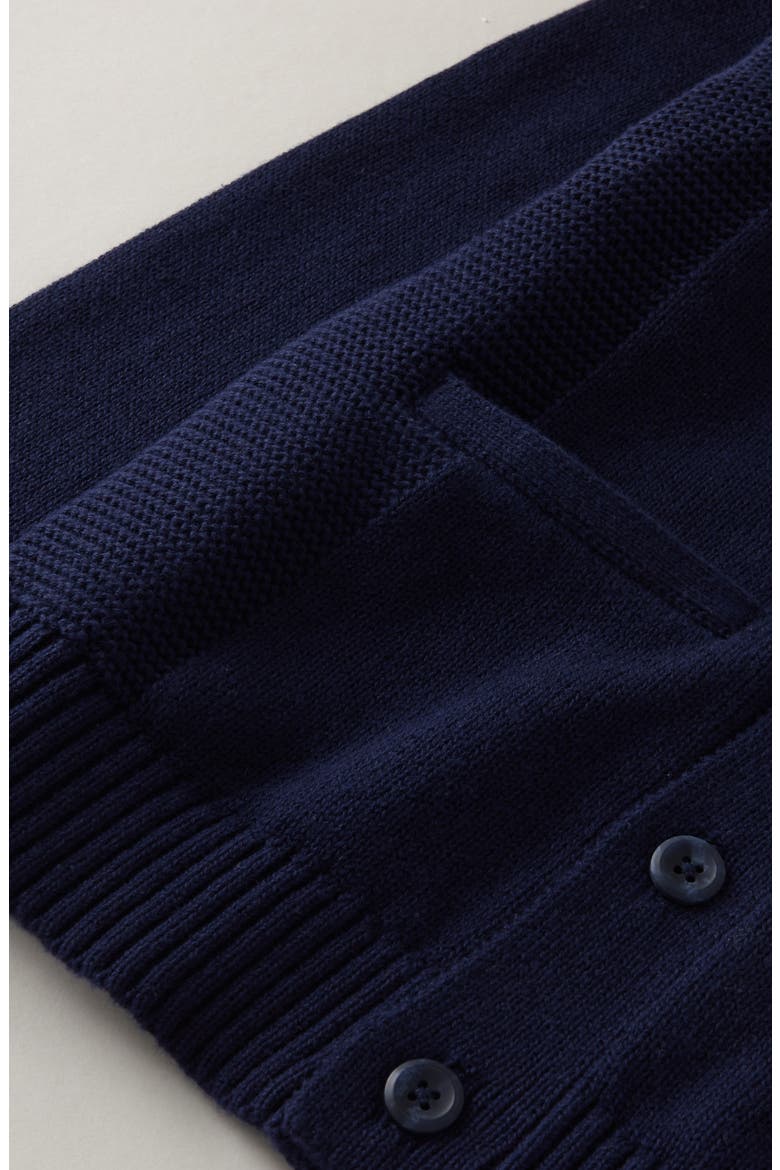 Kids' Cotton Shawl Collar Cardigan, Alternate, color, NAVY PEACOAT