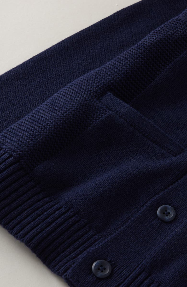 Nordstrom Kids' Cotton Shawl Collar Cardigan, Alternate, color, Navy Peacoat