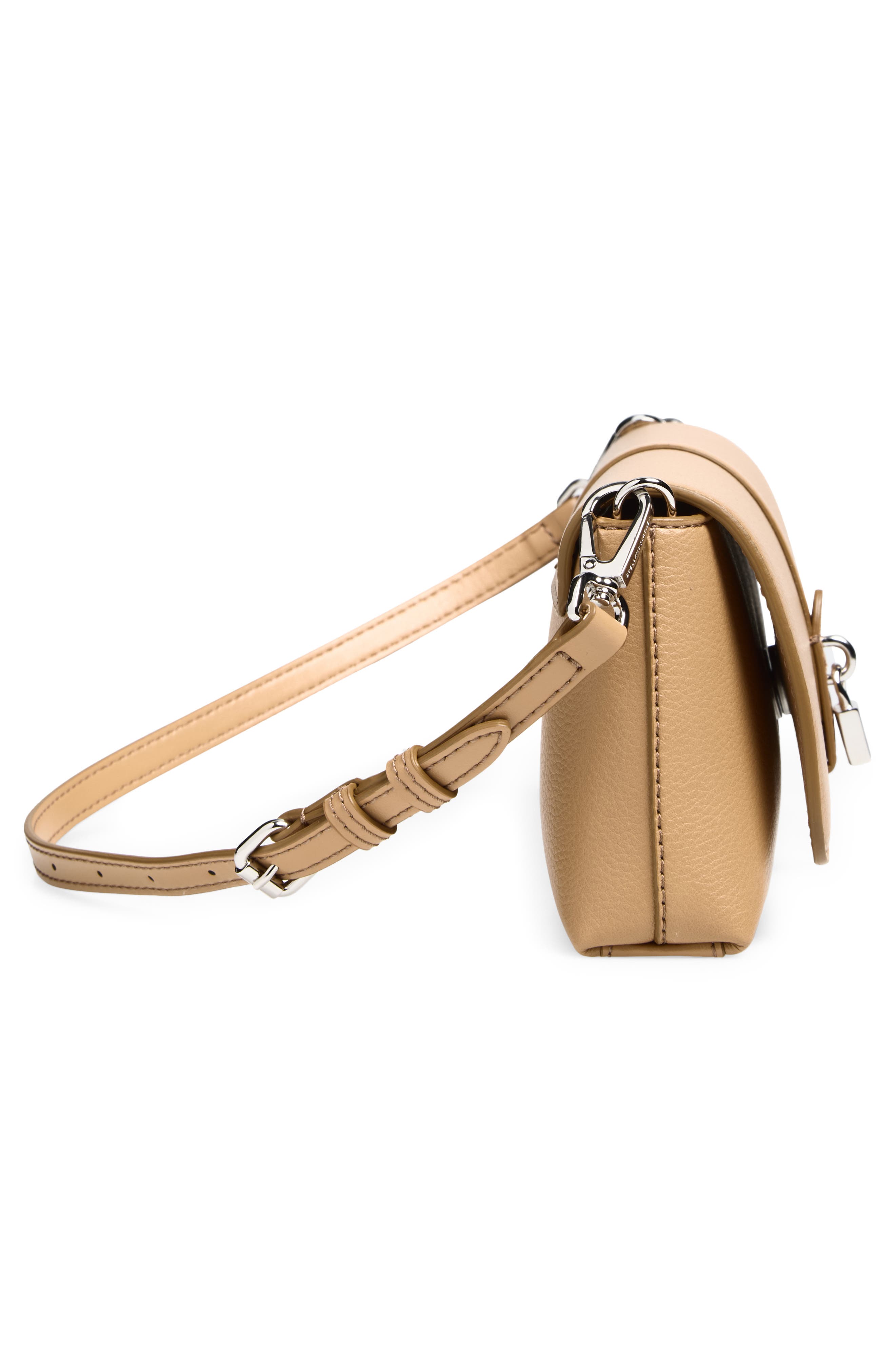 Stella McCartney Stella Ryder Pochette Shoulder Bag, Alternate, color, Honey
